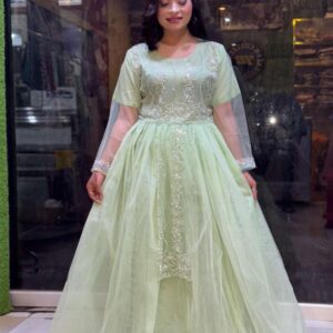 Pastel Green Sequin Frock